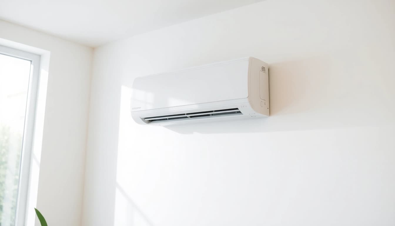 Klimaanlage kosten: Discover the sleek design and modern installation of a split air conditioning unit.