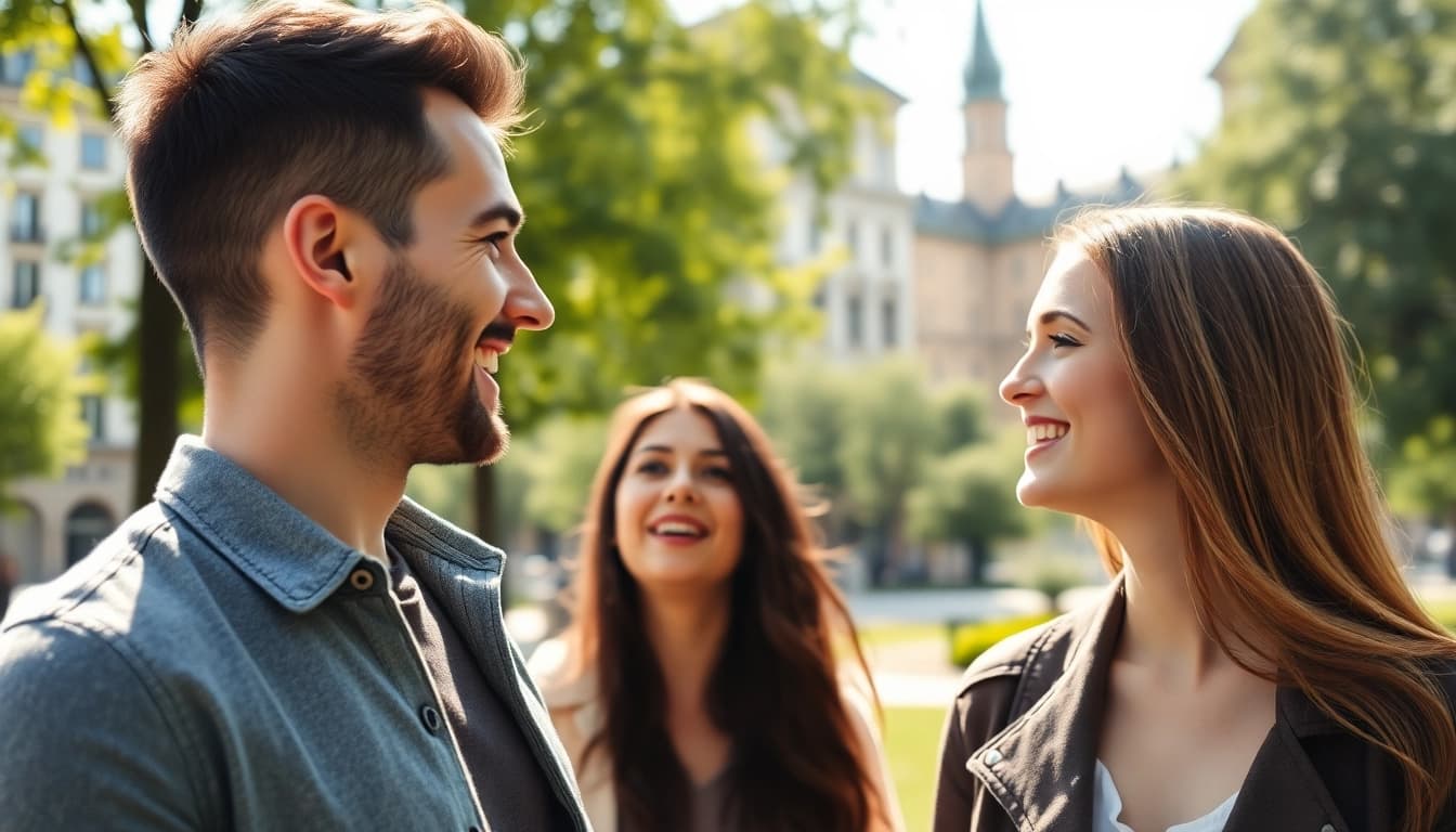Fotograf für Tinder München: Professioneller Fotografie-Ausschnitt einer aufregenden Fotosession im Park.