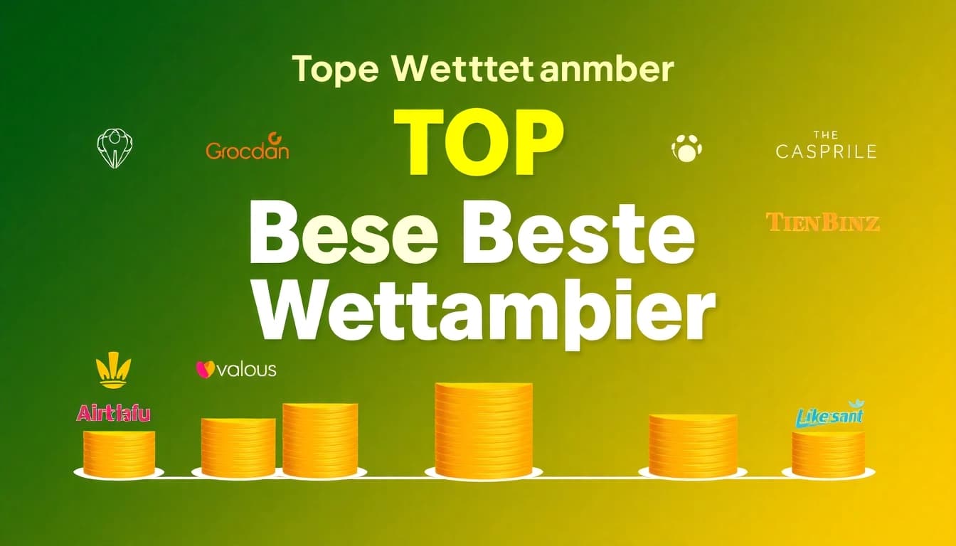 Highlight the beste wettanbieter with logos and rankings displayed dynamically.