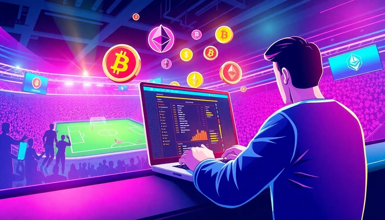 Experience the thrill of online sports betting with crypto, featuring vibrant action and gaming excitement.