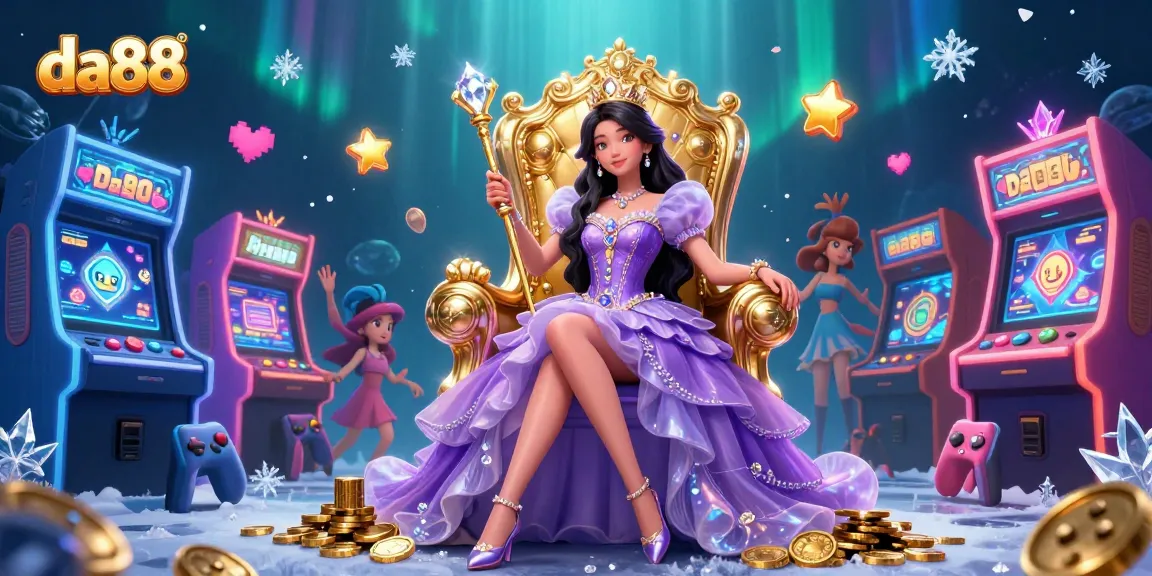 Play games and win at da88 with immersive casino visuals featuring royal elements.