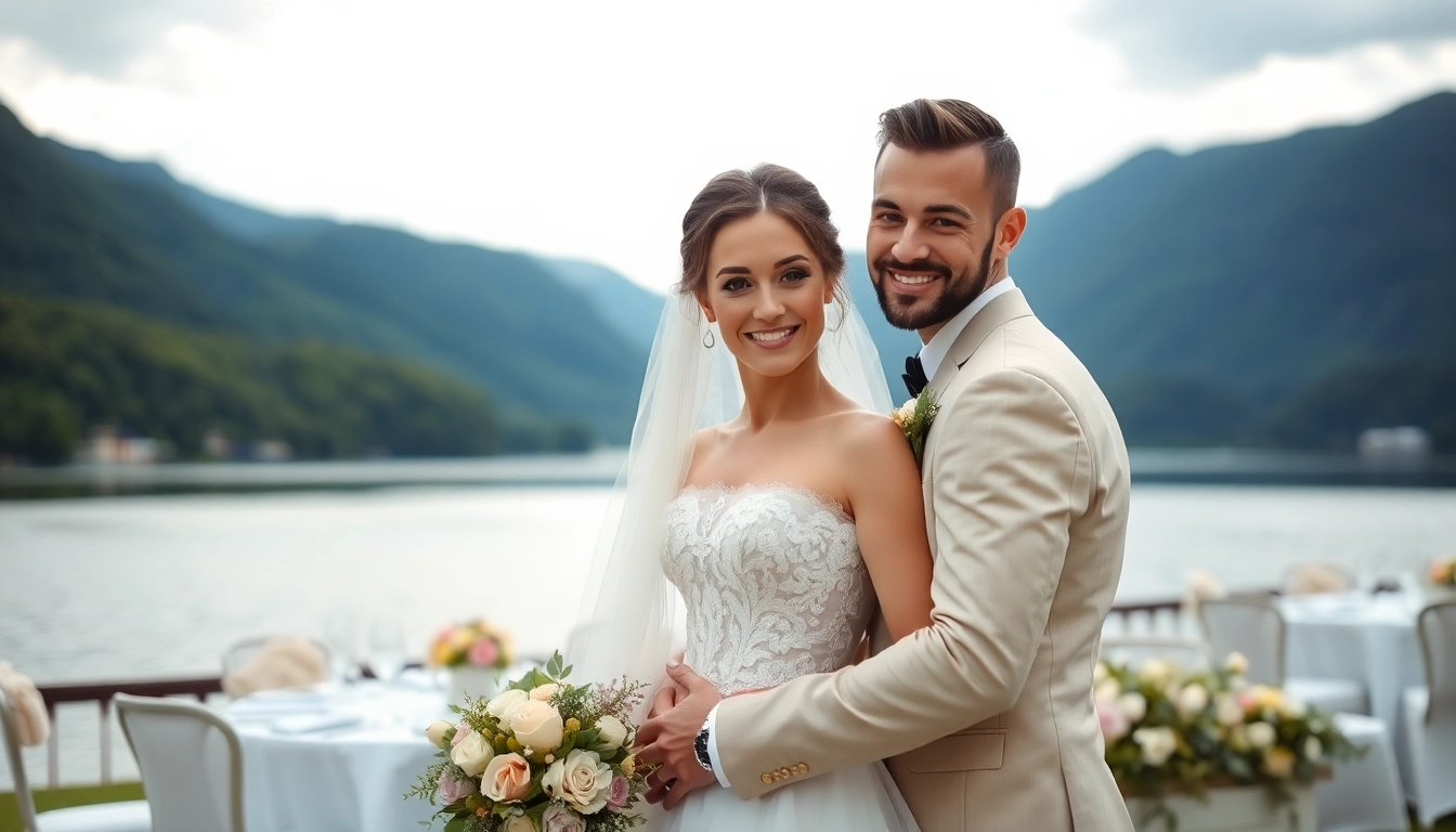 Hochzeitsfotograf Tegernsee, capturing a romantic couples moment by the lake.