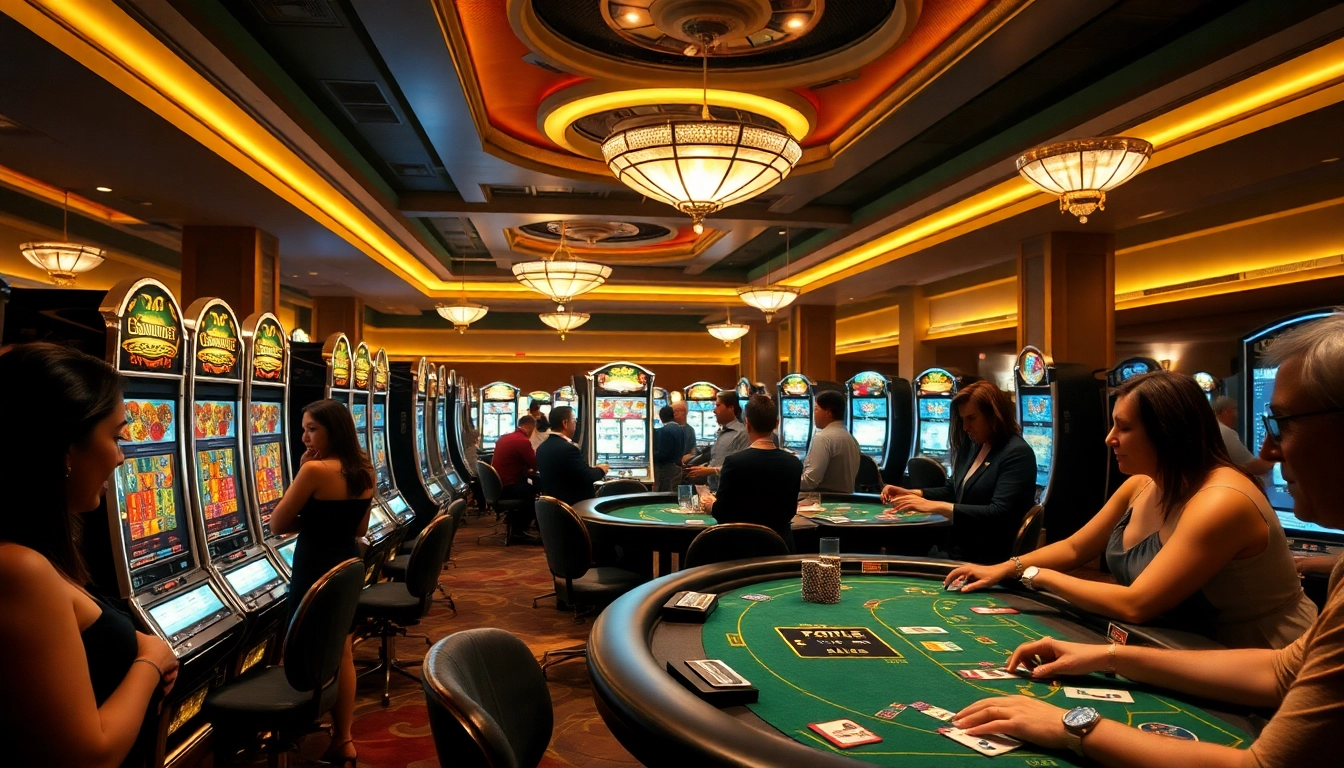 Spannende Szenen an einem Casinotisch mit Spielern, die Casino spiele.de genießen.