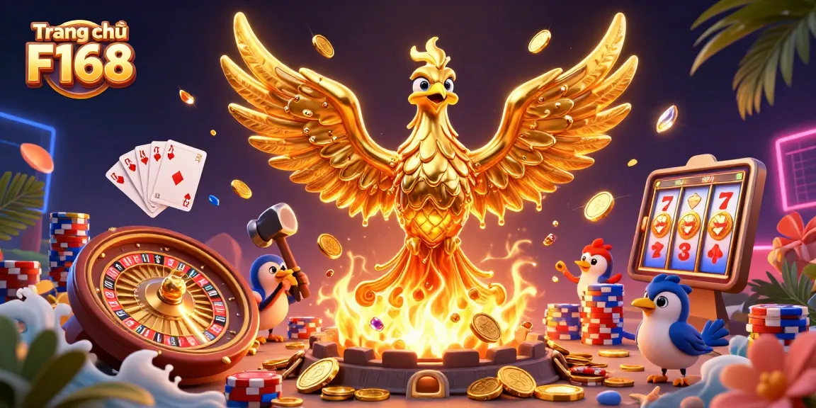 Engage with stunning gameplay at Trang chủ F168 with shimmering coins and lively casino elements.