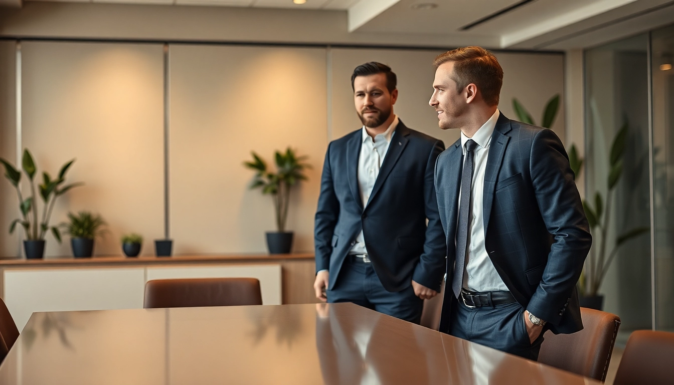 Professioneller Headhunter Hannover berät Kandidaten in einem modernen Büro.