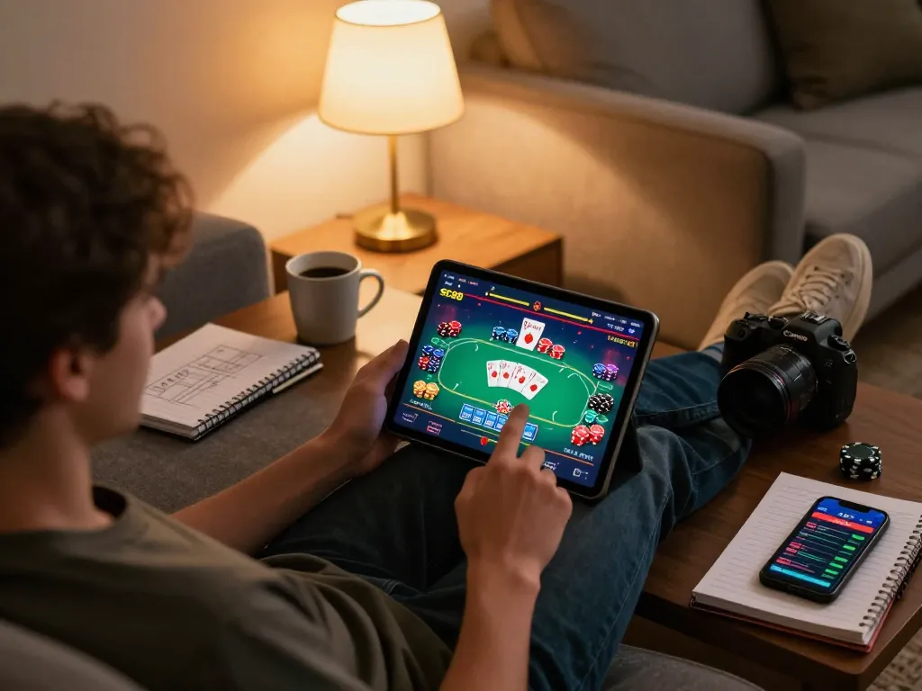 Explore the excitement of đăng ký SC88 while engaging in strategic online casino gameplay on a tablet