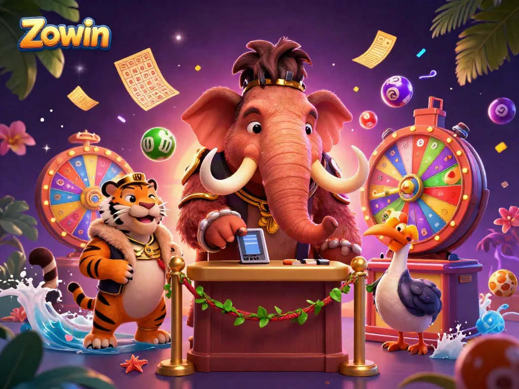 Zowin invites players to experience vibrant casino action with colorful elements and engaging characters.