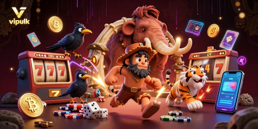 Experience thrilling gameplay at vipluck with dynamic casino scenes featuring exciting slot elements.