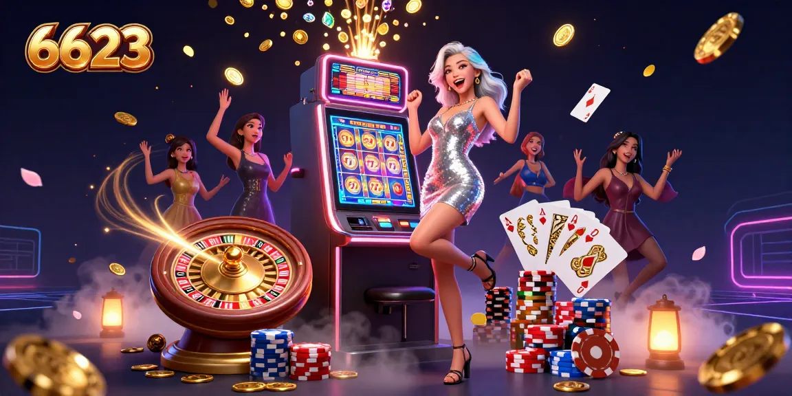 Experience the excitement of 6623 casino with a stunning jackpot celebration scene.