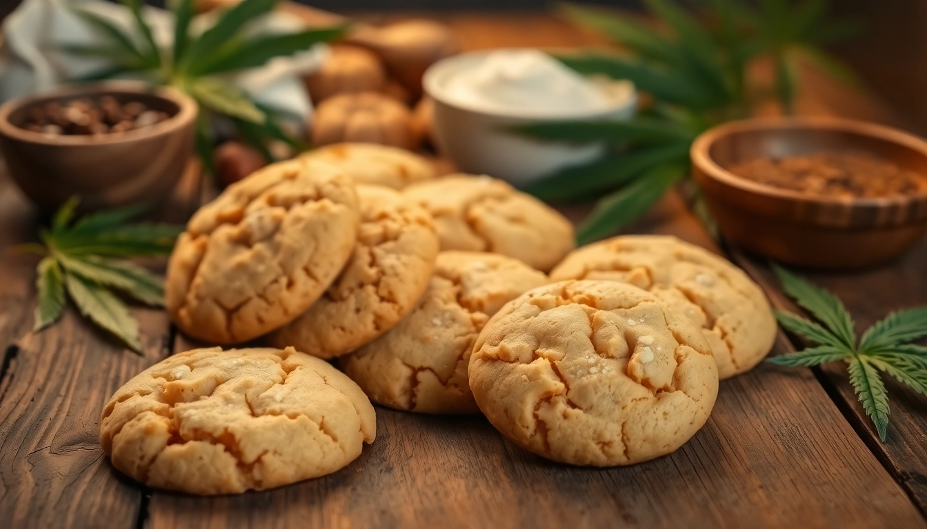 Bake delicious kekse hasch with rich golden color and tempting texture on a wooden table.