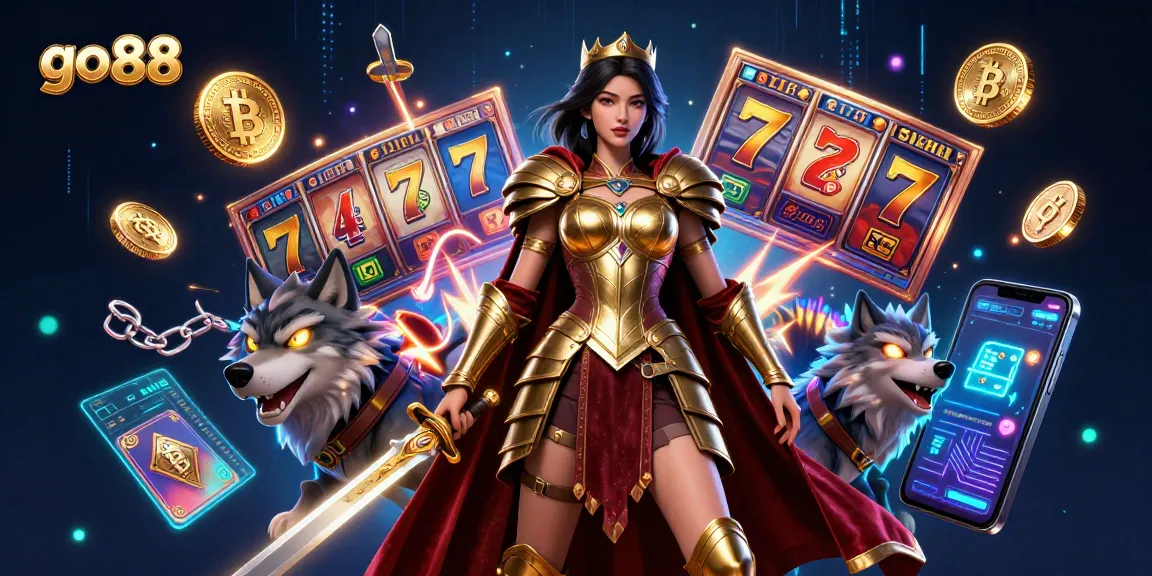 Experience thrilling gameplay with go 88 slot reels and jackpots in this vibrant 3D digital art.