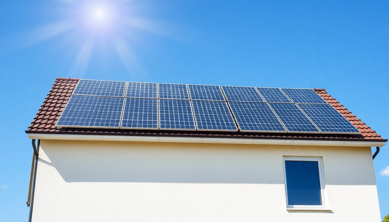 Moderne Photovoltaikanlage auf einem Wohnhaus, das zeigt, wie einfach man Photovoltaik kaufen und installieren lassen kann für nachhaltige Energie.