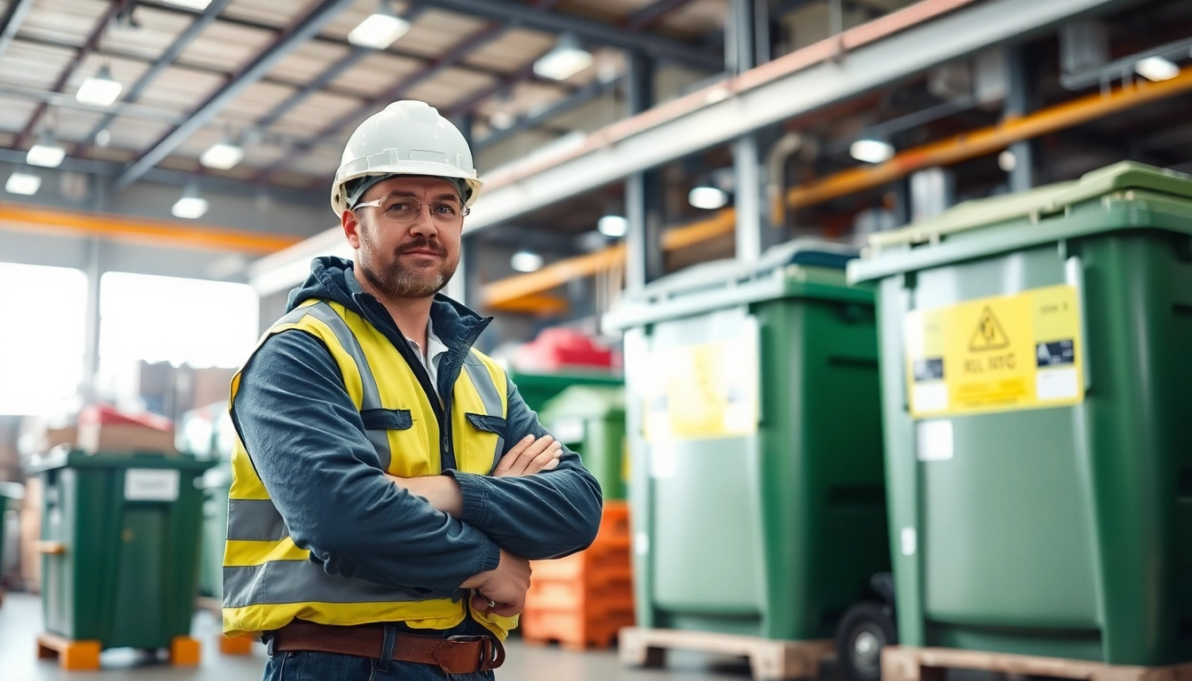 Zertifizierten WHG Fachbetrieb beim sicheren Umgang mit Abfallentsorgung demonstrieren.