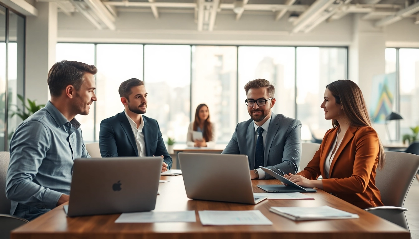 Headhunter Schweiz berät Kandidaten in einem modernen Büroraum mit professionellem Ambiente.
