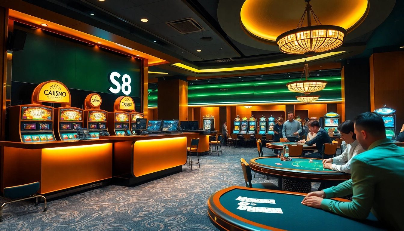 Register for S8 to experience thrilling casino gaming with professional ambiance and engaging activities.