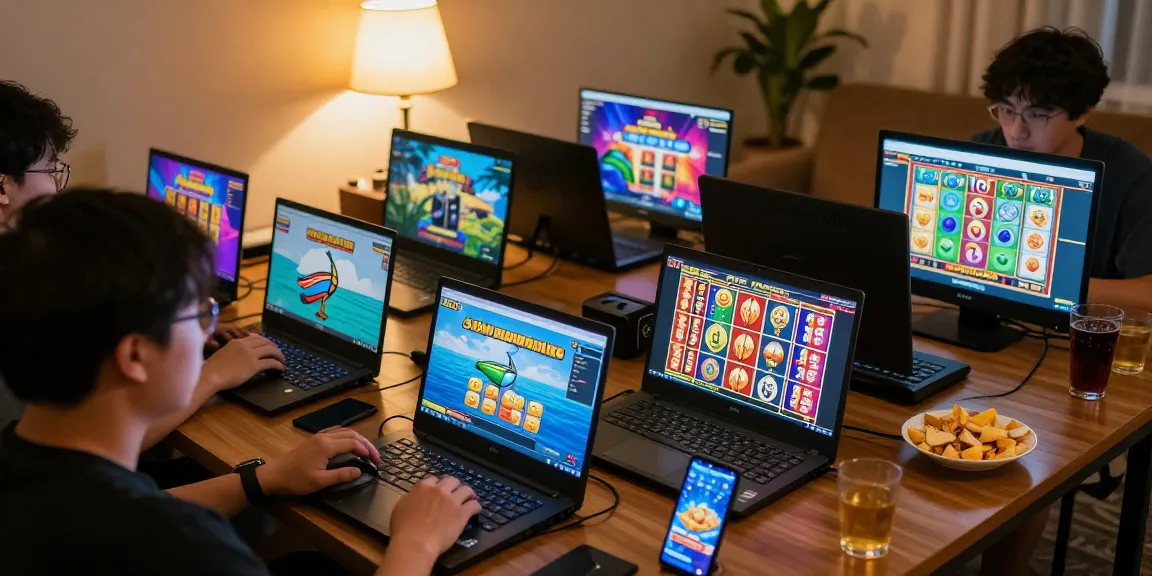Players enjoying live casino games on LC88, showcasing engagement and excitement in a home setting.